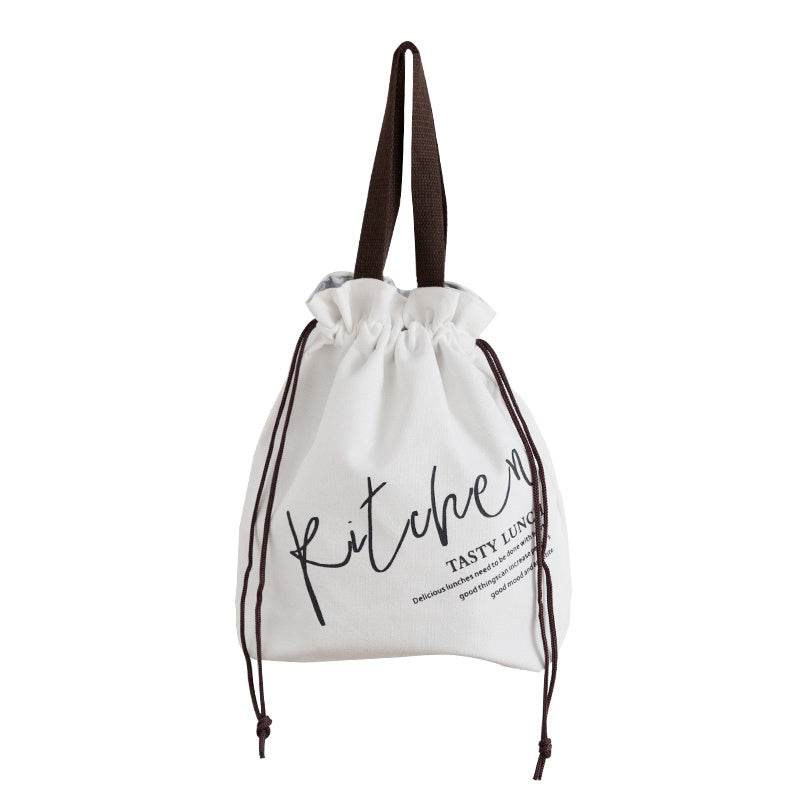 Women Drawstring Tote Lunch Bag