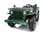 24V Army Jeep 3 Seater DELUXE Kids Ride On Car with Remote Control