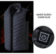 LoClimb Men's Camouflage USB Heated Vest Sleeveless Jacket for Hiking Skiing