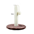 Cat Scratching Post with Platform & Hanging Toy – Multi Level Cat Tree Scratcher with Plush Bed
