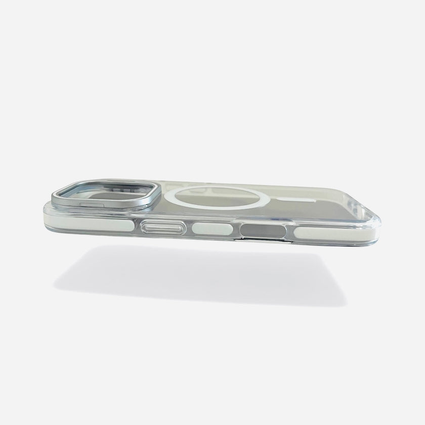iPhone 15 clear MagSafe camera stand case
