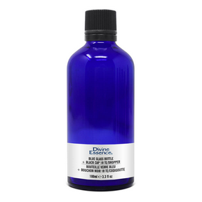 Divine Essence - Bl. Glass Bottle 100ml + Black Cap (100ml)