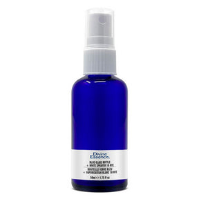 Divine Essence - Bl. Glass Bottle 50ml + wht. Spay (50ml)