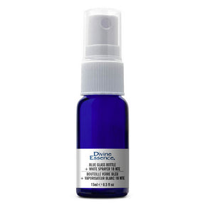 Divine Essence - Blue Glass Bottle 15ml + Spray (15ml)