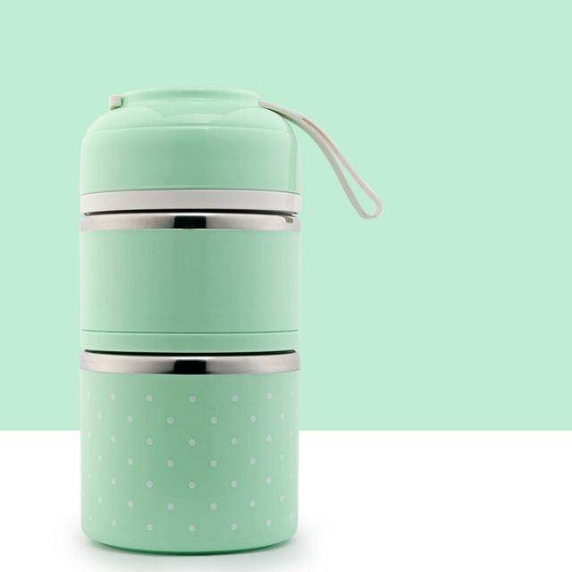 Japanese-Inspired Compartment Lunch Box – Stainless Steel, 1–3 Layer