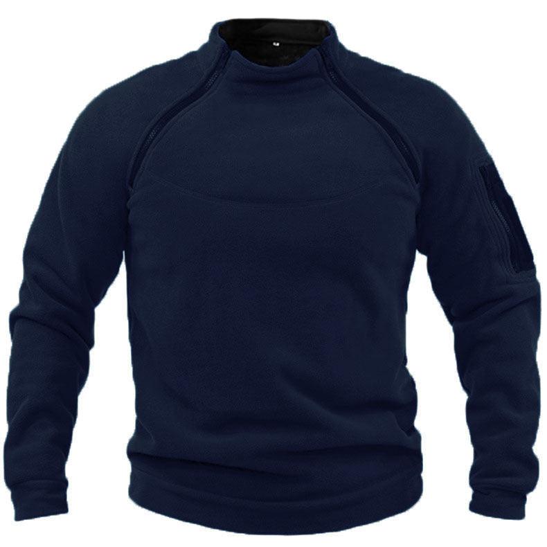 Mens Shawl Collar Cardigan – Warm Fleece Pullover Winter Sweater