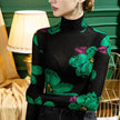 Elegant Women Slim fit Mock neck top ladies turtle neck tops