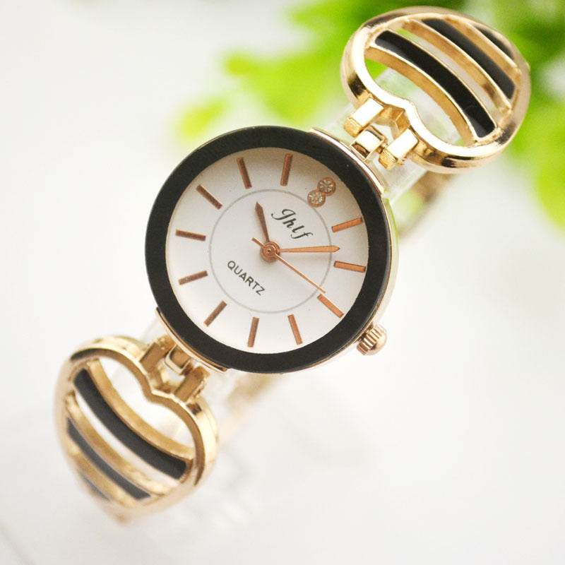 Waterproof bracelet quartz watch for ladies