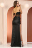 STRAPLESS FITTED LACE DRESS