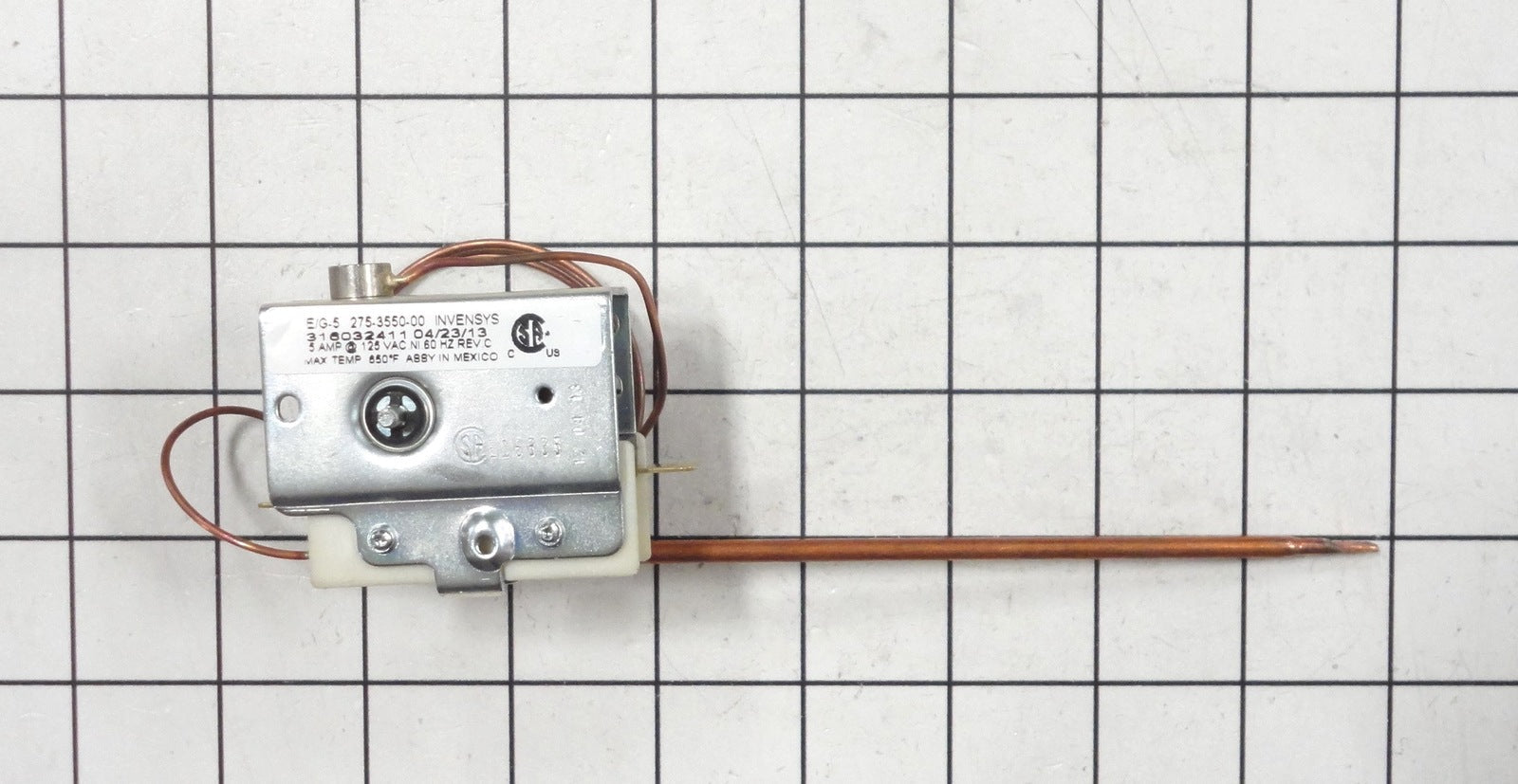 Thermostat de four et de cuisinière Frigidaire, pièce 316032411