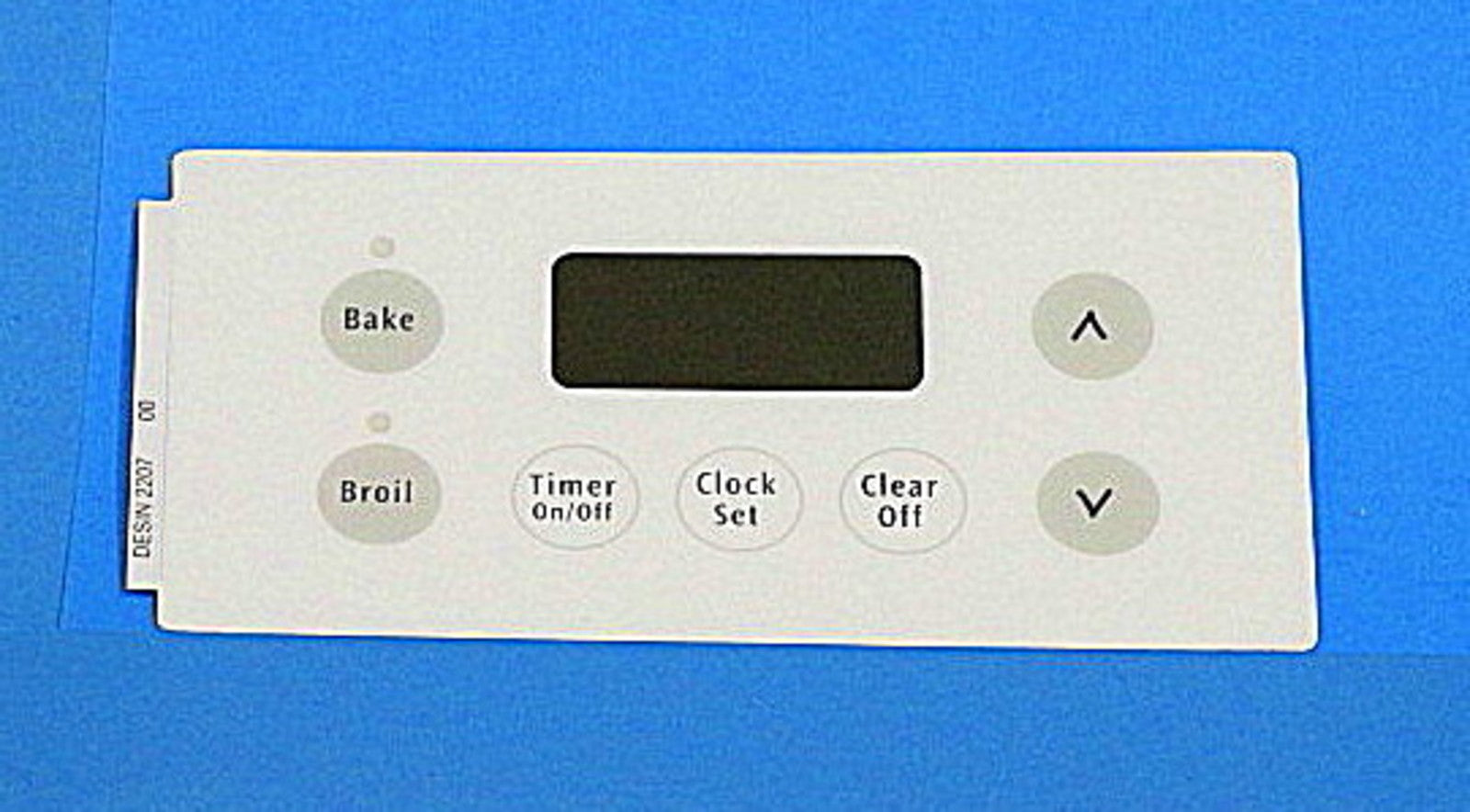 Frigidaire 316220728 White Oven Range Clock Overlay