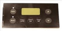 Frigidaire 316220729 Black Oven Range Clock Overlay