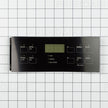 Overlay de panneau de commande de cuisinière Frigidaire 316419141, noir.
