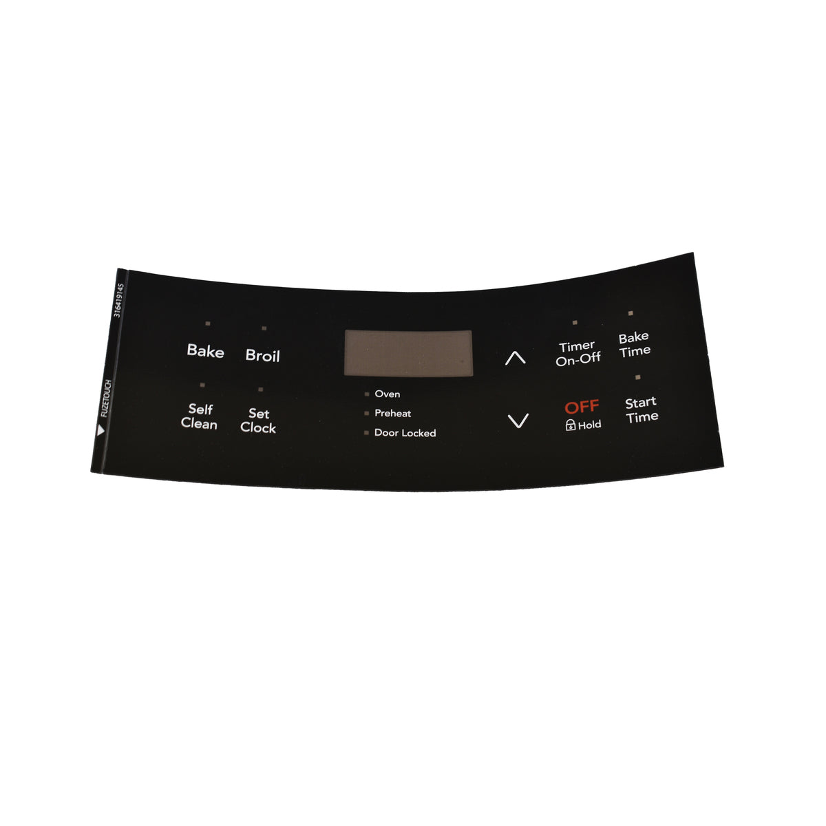 Frigidaire 316419145 ES300 Couvercle de l'horloge du four, noir