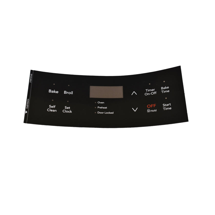 Frigidaire 316419145 ES300 Couvercle de l'horloge du four, noir