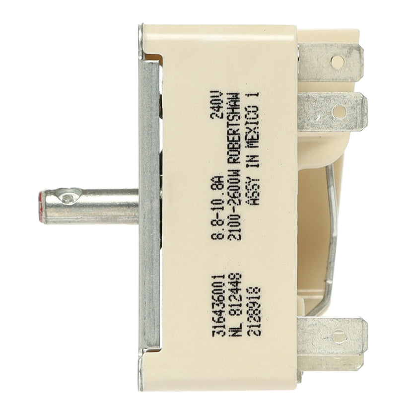 Interrupteur pour élément de surface large 316436001 pour cuisinière Frigidaire