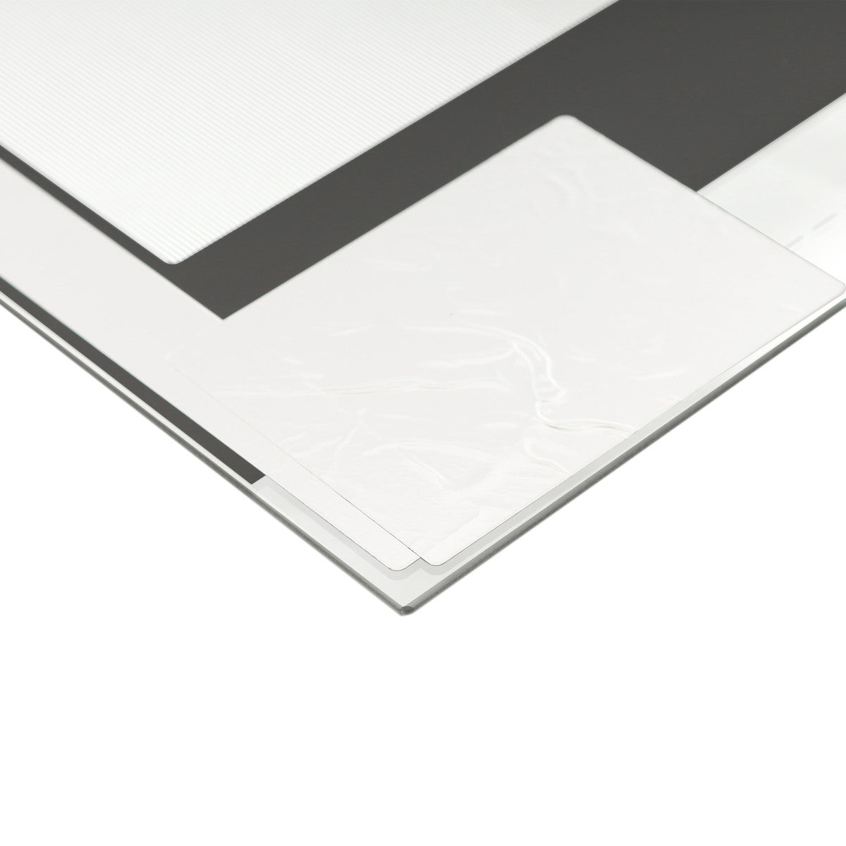 Verre de porte de four noir avec feuille de protection Frigidaire 316452758