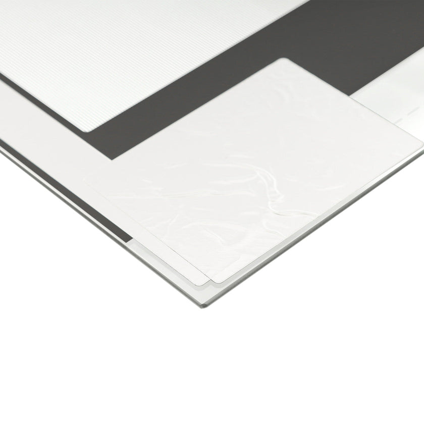 Verre de porte de four noir avec feuille de protection Frigidaire 316452758