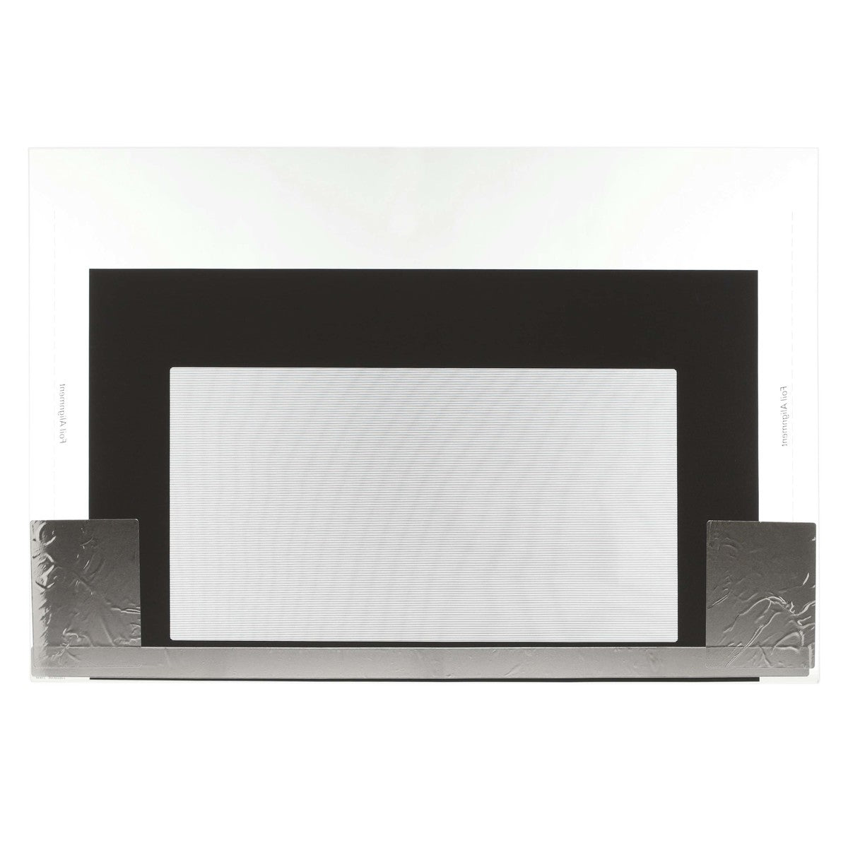 Verre de porte de four noir avec feuille de protection Frigidaire 316452758