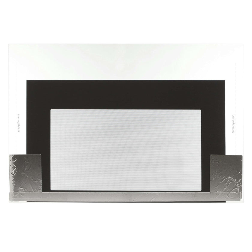 Verre de porte de four noir avec feuille de protection Frigidaire 316452758