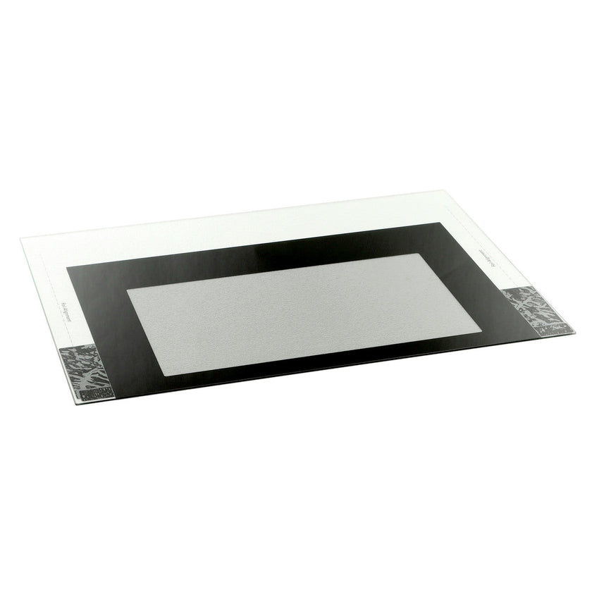 Verre de porte de four noir avec feuille de protection Frigidaire 316452758