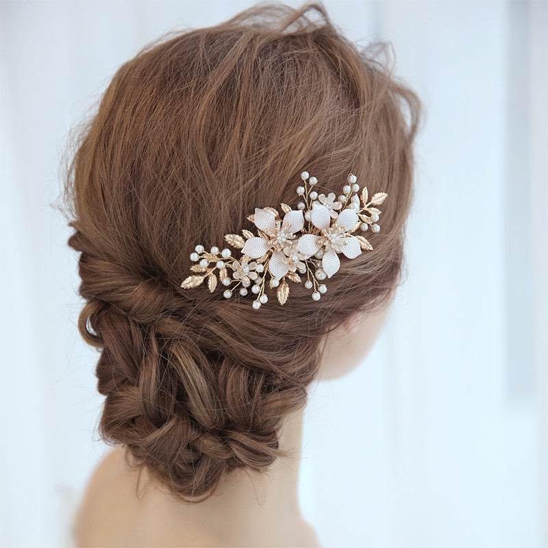 Bridal Headdress Wedding Pearl Hair Barrette