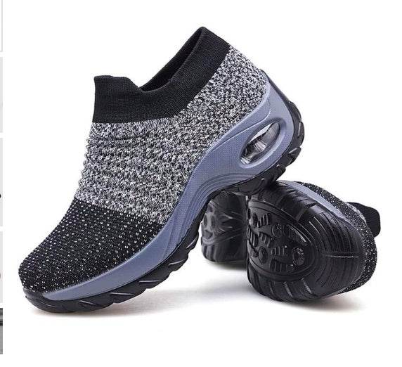 Casual Fashionable Socks Mesh Sneakers No tie sneakers women