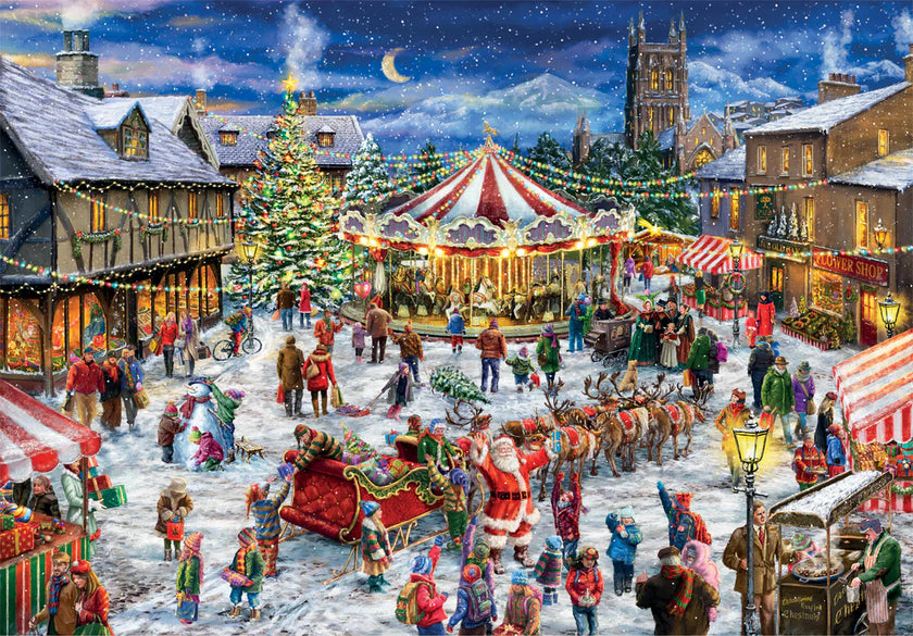 Clementoni - PZ1500 : LA FOIRE DE NOËL