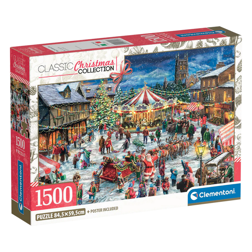 Clementoni - PZ1500 : LA FOIRE DE NOËL