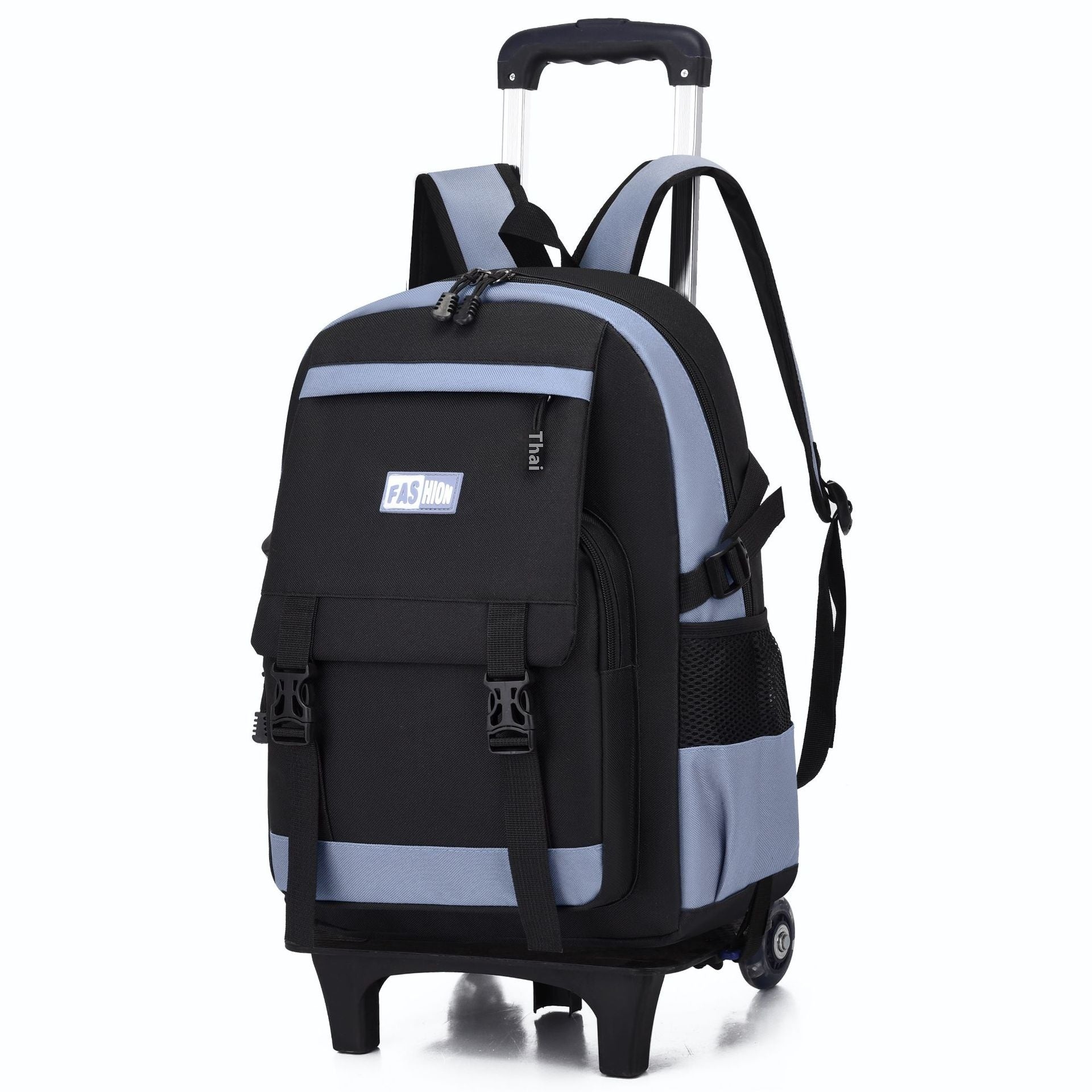 Kids Large Capacity Trolley School Backpack with Wheels – Primary School Pull Rod Bag