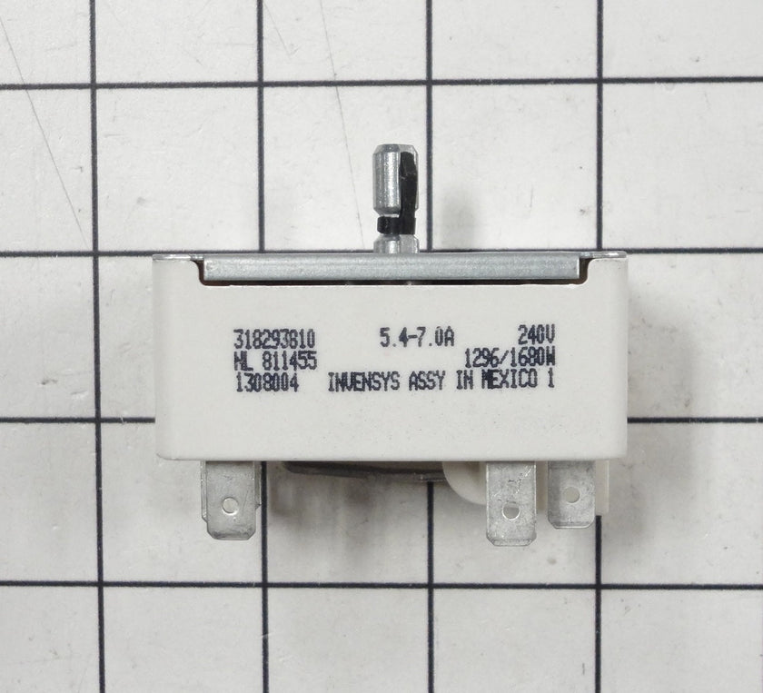 Interrupteur de petit élément de surface pour plaque de cuisson Frigidaire 318293810