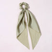 Cute Hair Silk Bow Scrunchie Vintage Satin Scarf Scrunchie