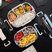 Stainless Steel Insulated Kids Bento Lunch Box with Cutlery