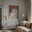 Wall art Jeune Femme Assise En Robe Grise
