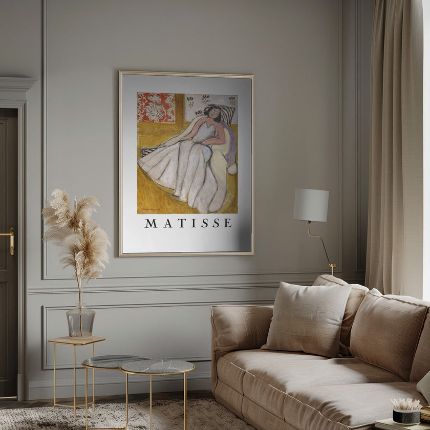 Wall art Jeune Femme à La Pelisse Blanche