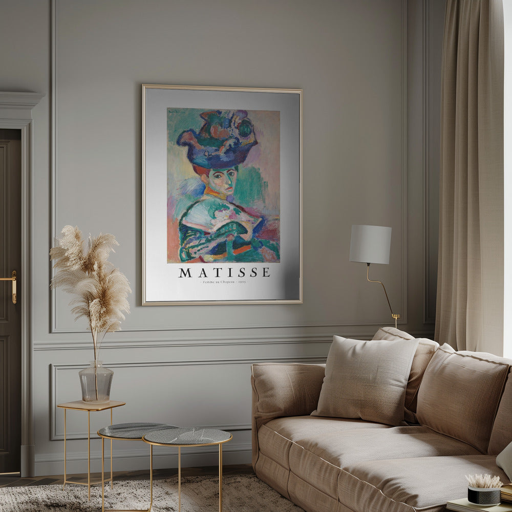 Wall art Femme au chapeau 1905