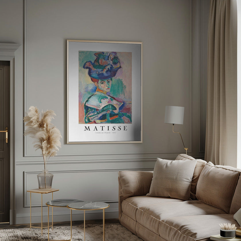Wall art Femme au chapeau 1905