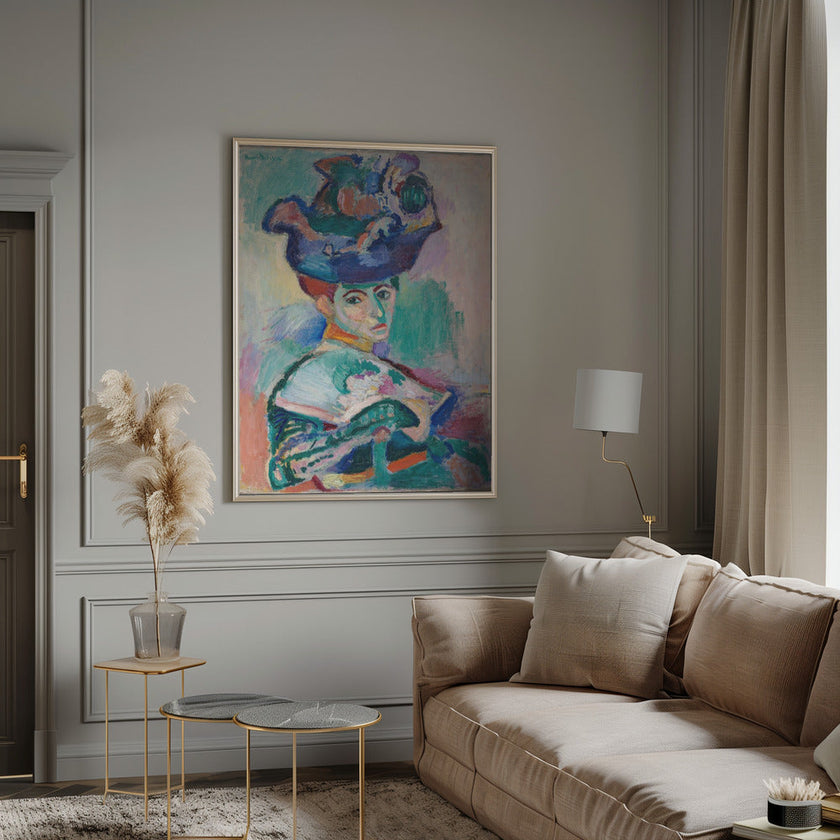 Wall art Woman With Hat