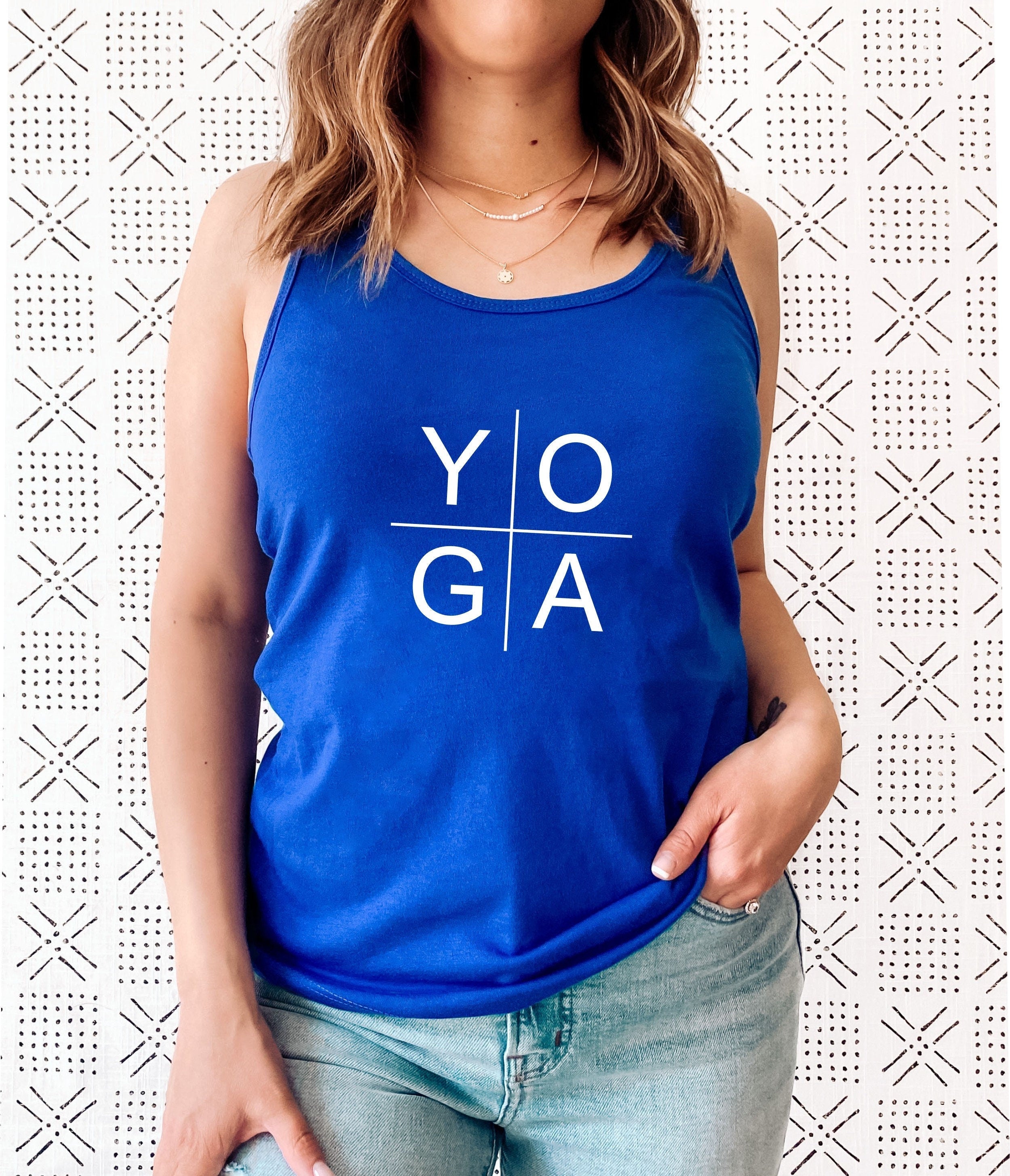Abstract YOGA Tank Top