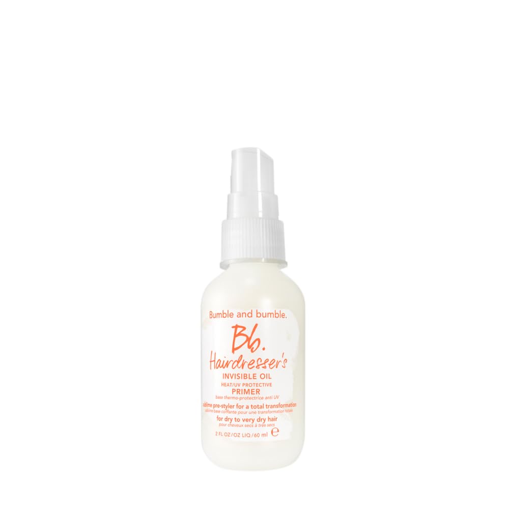 Bumble and bumble. Hairdresser's Invisible Oil Heat/UV Protection Leave-In Conditioner Hair Primer | Hydrating, Anti Frizz, Color Safe | Straight, Coily | With Argan Oil + Coconut Oil, 60 ml 🍁 All In One Marketplace Canada