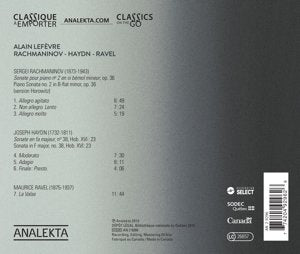 Alain Lefèvre / Rachminov-Haydn-Ravel - CD