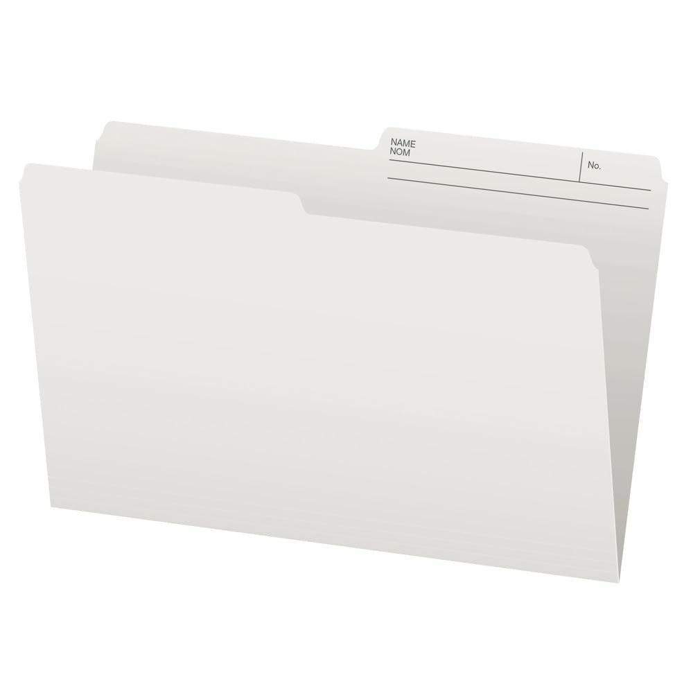Pendaflex File Folders - Ivory/White Colour File Organizers, 1/2 Cut Tab, Legal Size, Durable Paper Stock, 100/Box, Ideal for Office, Home, and School Organization 🍁 All In One Marketplace Canada