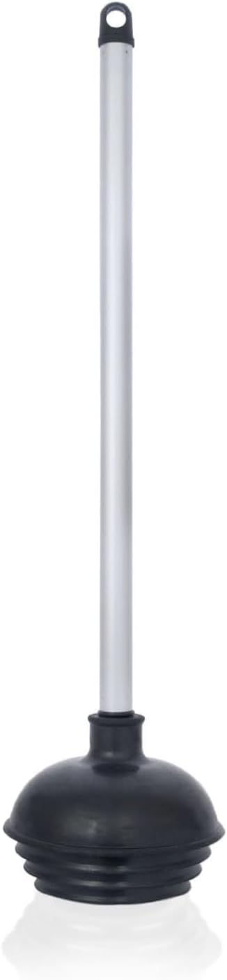 NEIKO 60166A Toilet Plunger with Patented All-Angle Design, Heavy-Duty Toilet Bowl Plunger with Aluminum Handle, Bathroom Necessity, Black, 1-Pack 🍁 All In One Marketplace Canada