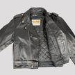 Open Road Men’s Buffalo Leather Biker Jacket with Removable Lining