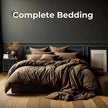 Solid Colour Cotton Four-piece Duvet Cover Bedding Set
