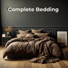 Solid Colour Cotton Four-piece Duvet Cover Bedding Set