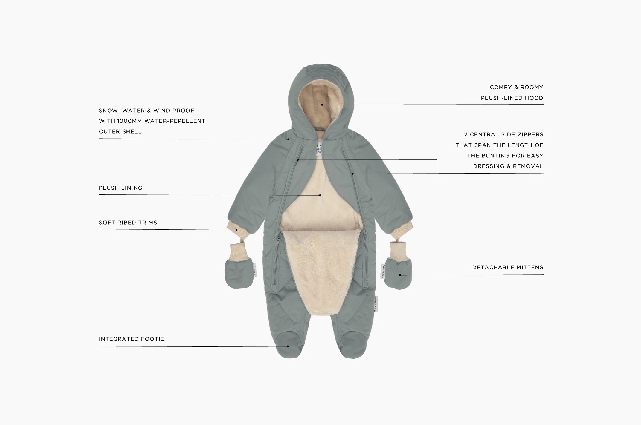 Snow Jumpsuit | 7am Enfant | Smokey