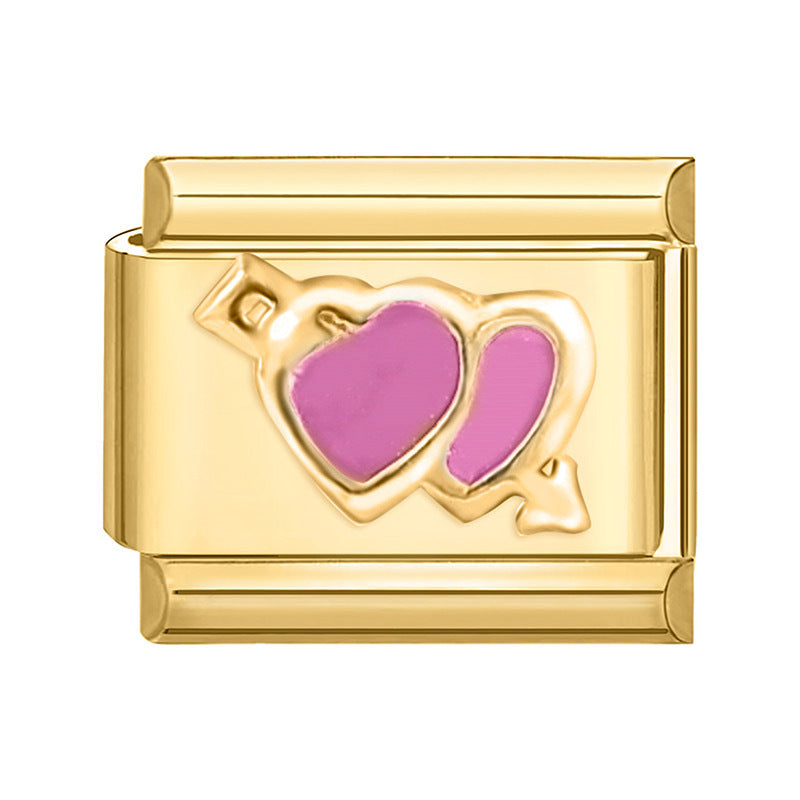 Gold Enamel DIY Pendant Charm – Bracelet Necklace Anklet Accessory