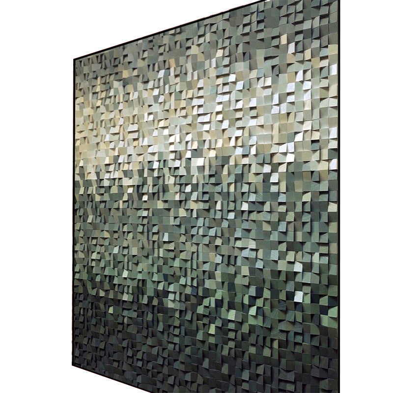 Handmade Cork Mosaic Wall Art – 3D Hanging Painting