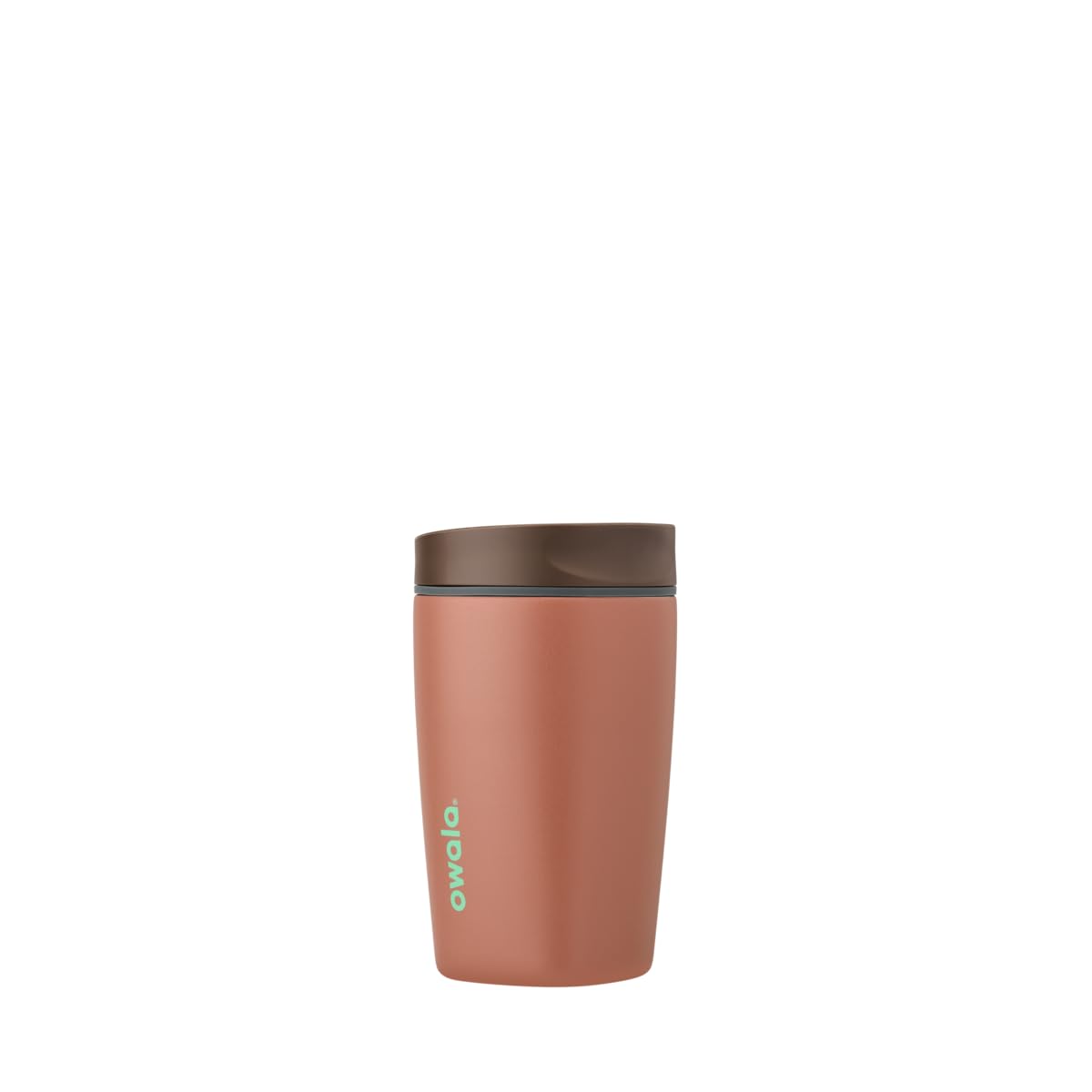 Owala SmoothSip Slider Insulated Stainless Steel Coffee Tumbler, Reusable Iced Coffee Cup, Hot Coffee Travel Mug, BPA Free 12 oz, Cozy Cocoa 🍁 All In One Marketplace Canada